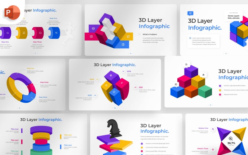 i d layered powerpoint infographic template original