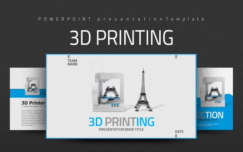 i d printing powerpoint template original