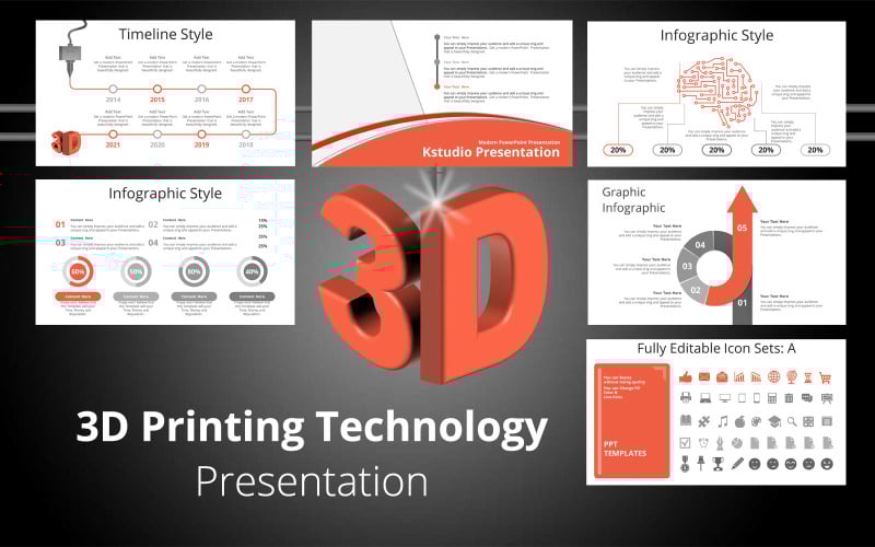 i d printing technology presentation powerpoint template original