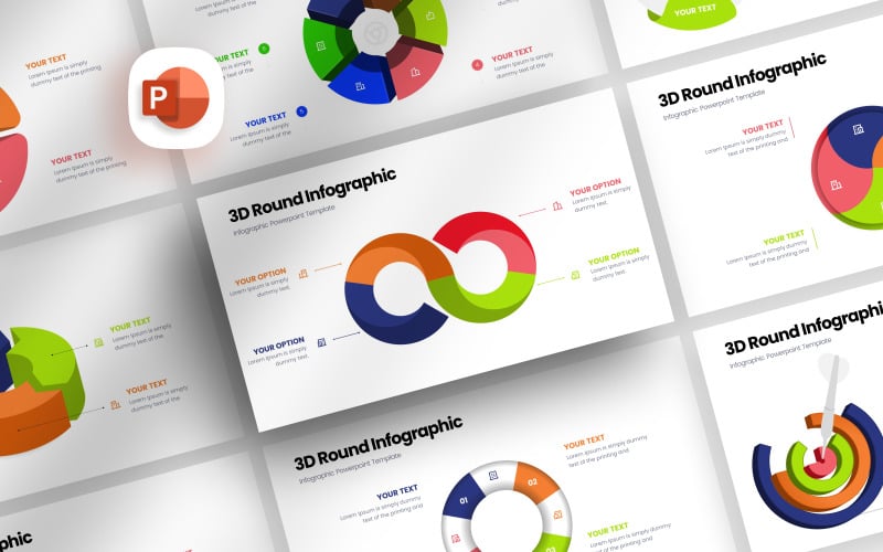 i d round infographic presentation template original