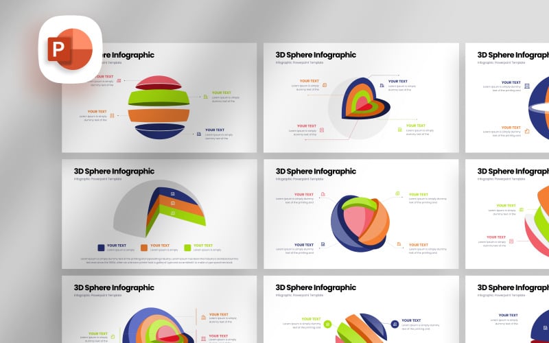 i d sphere infographic presentation template original