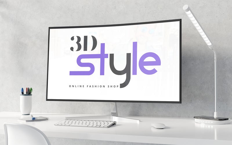 i d style fashion logo template original