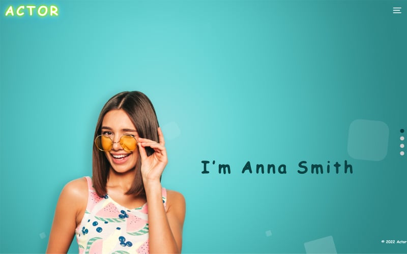 i wart actor artist html site template original