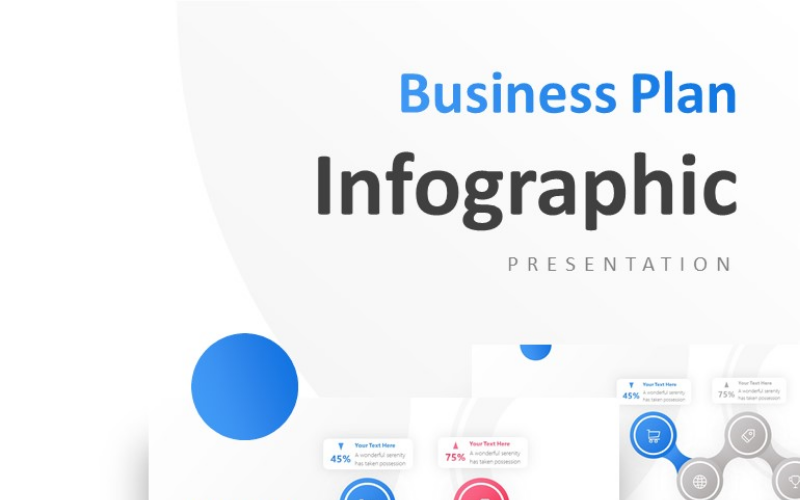 i connected circle options presentation powerpoint template original