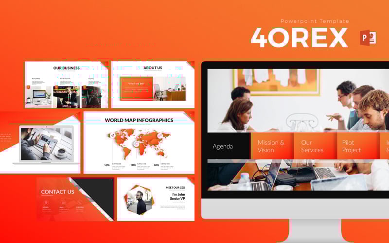 i orex presentation powerpoint template original