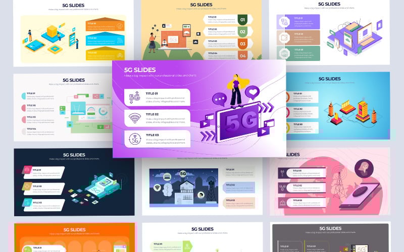 i g network vector infographic powerpoint template original