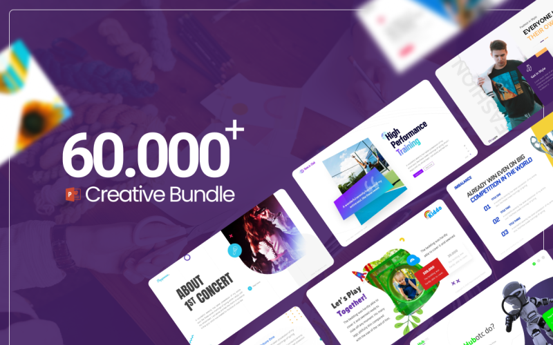 i creative b bundle powerpoint template original