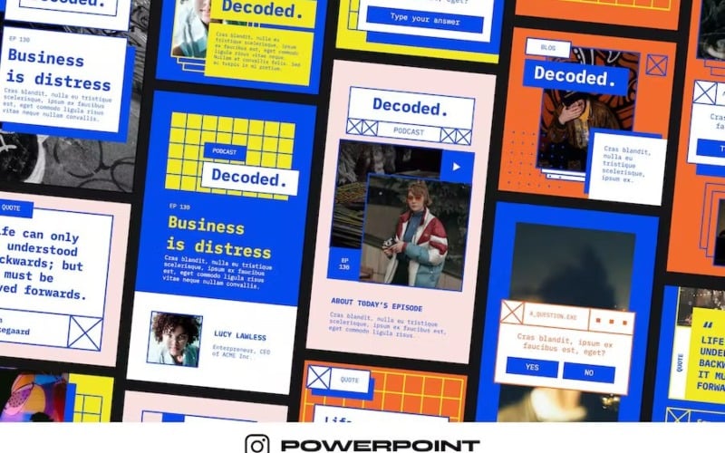 i s instagram template powerpoint original