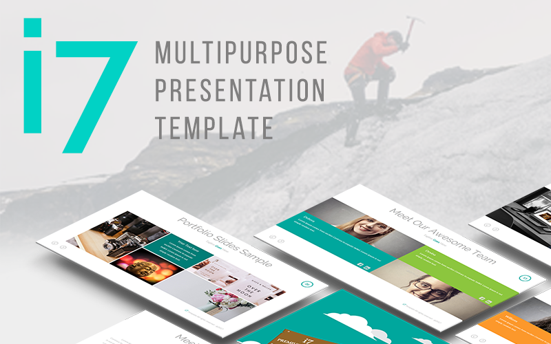 i project presentation powerpoint template original