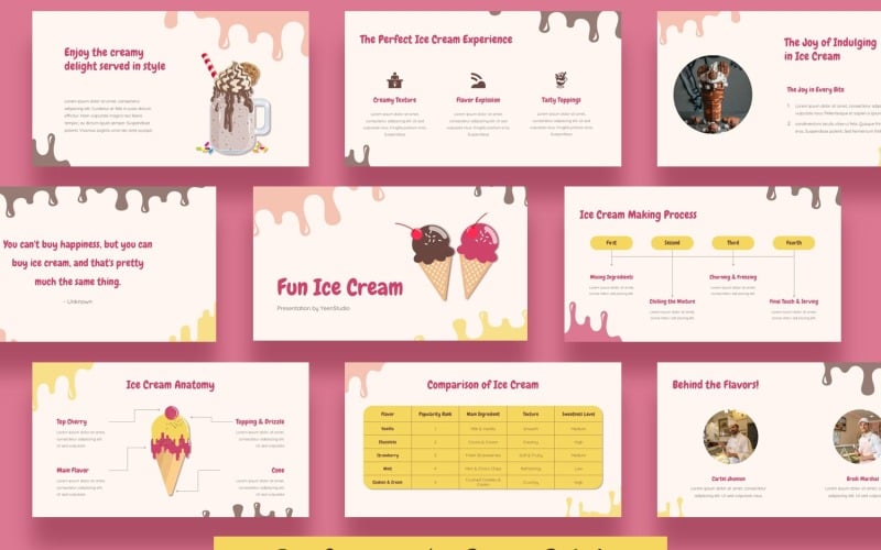 ice cream powerpoint presentation template original