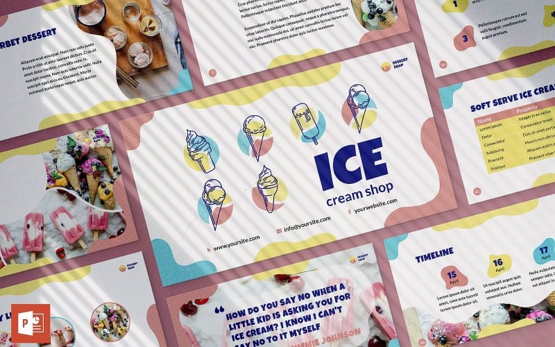 ice cream shop presentation powerpoint original