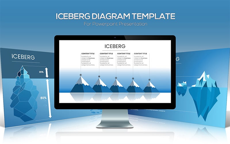 iceberg diagram powerpoint template original