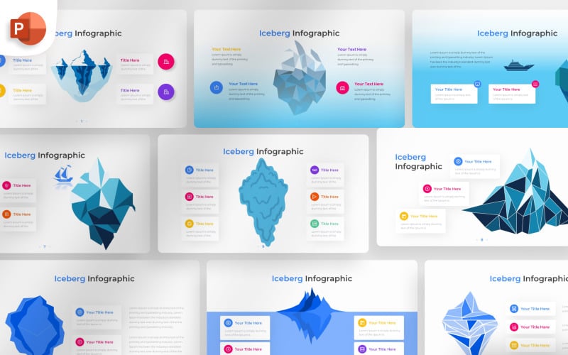 iceberg powerpoint infographic template original