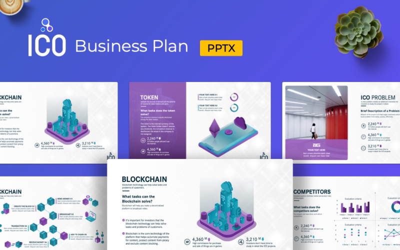 ico business plan presentation powerpoint template original