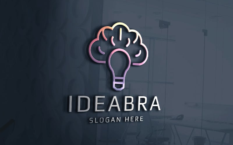 idea brain bulb professional logo original
