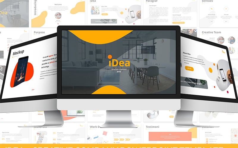 idea creative company powerpoint template original
