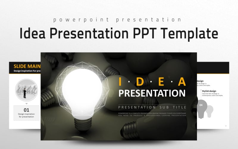 idea presentation ppt template powerpoint template original