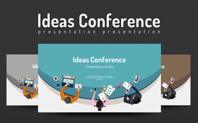 ideas conference powerpoint template original