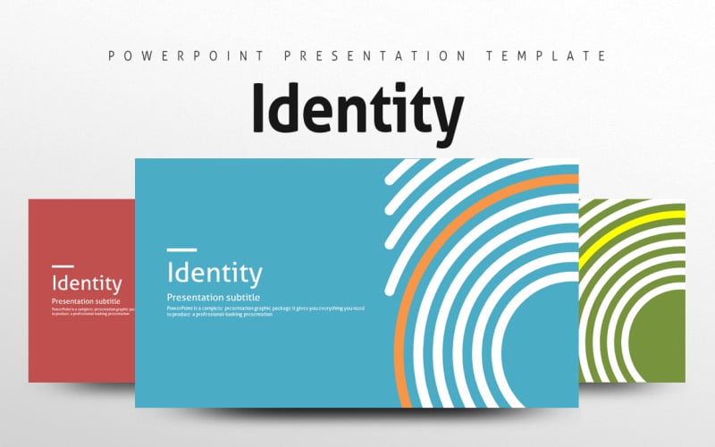 identity presentation powerpoint template original