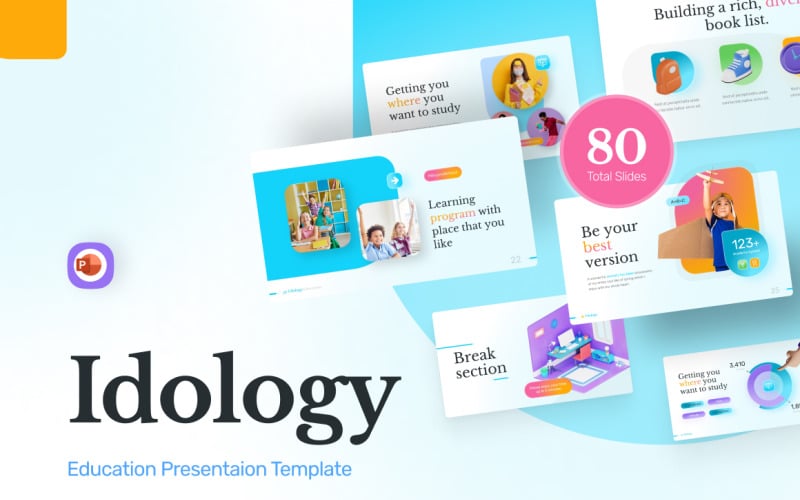 idology creative education powerpoint template original