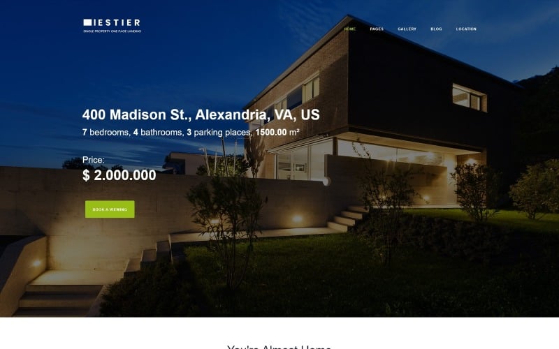 iestier real estate modern joomla template original