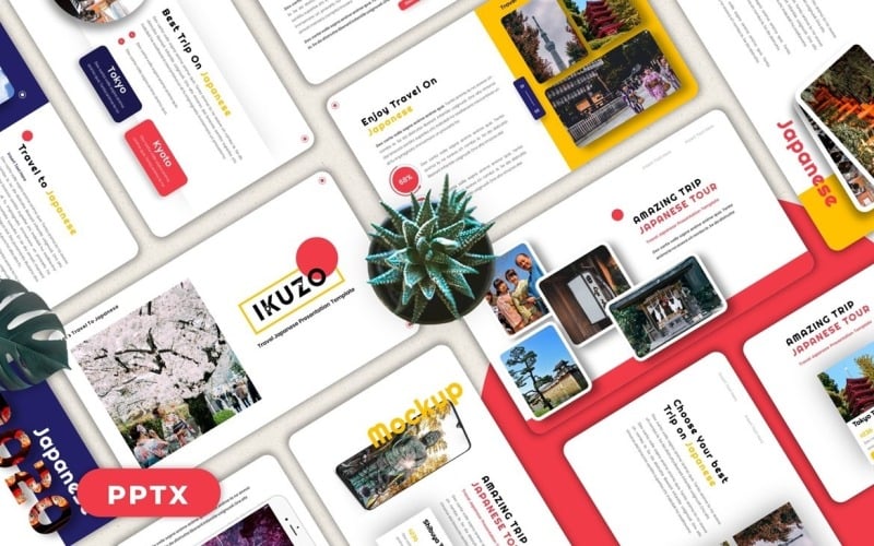 ikuzo travel japanese powerpoint original