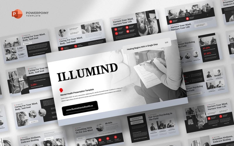 illumind mental health powerpoint template original