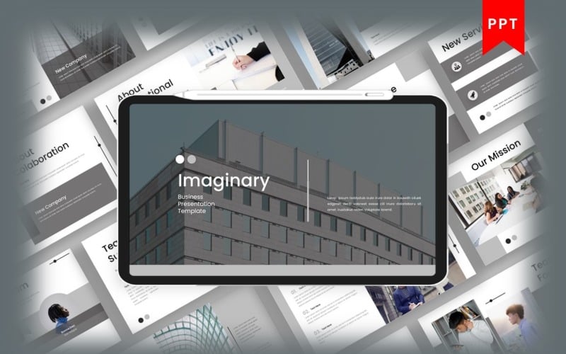 imaginary business powerpoint template original