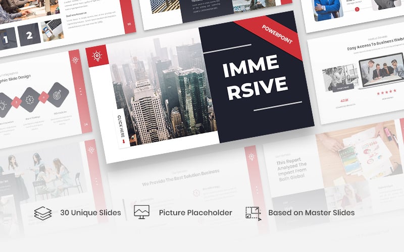 immersive business strategy powerpoint template original