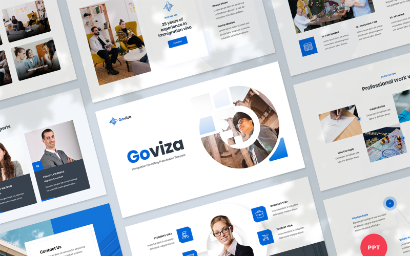 immigration consulting service presentation powerpoint template original