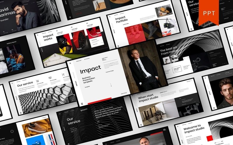 impact business powerpoint template original