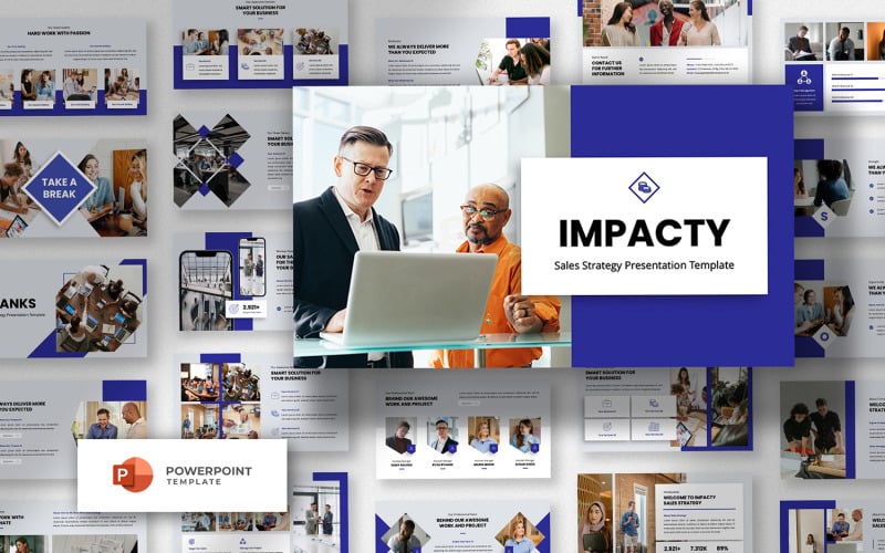 impacty sales marketing powerpoint template original
