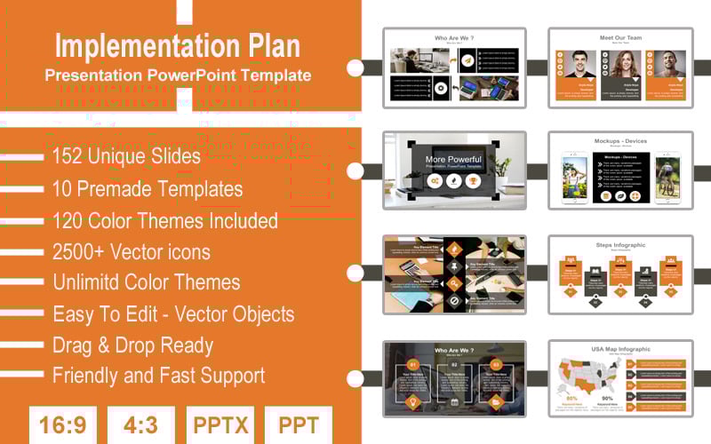 implementation plan presentation powerpoint template original