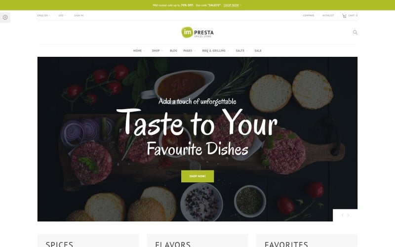 impresta spices store prestashop theme original