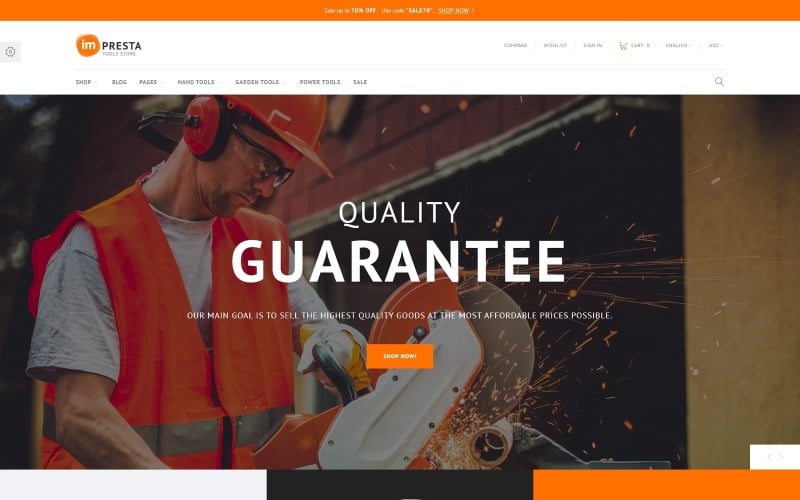 impresta tools prestashop theme original