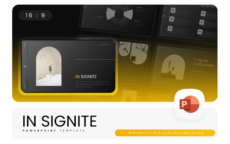 in signite minimalist powerpoint template original