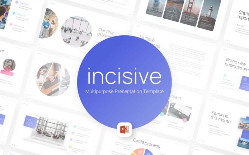 incisive multipurpose clean powerpoint template original