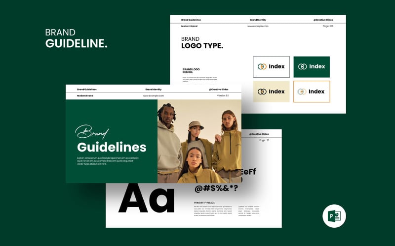 index brand guidelines powerpoint template original