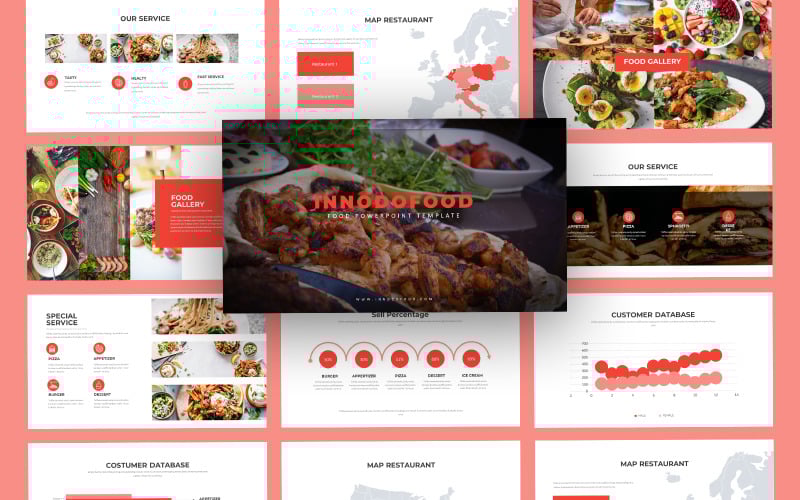 indifood food culinary powerpoint template original