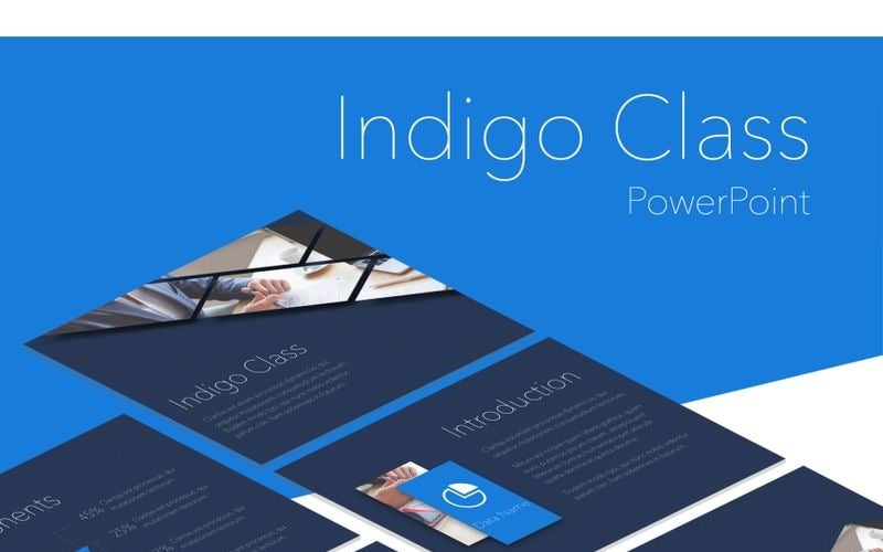 indigo class powerpoint template original