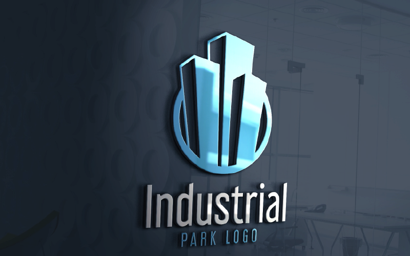 industrial park logo template original