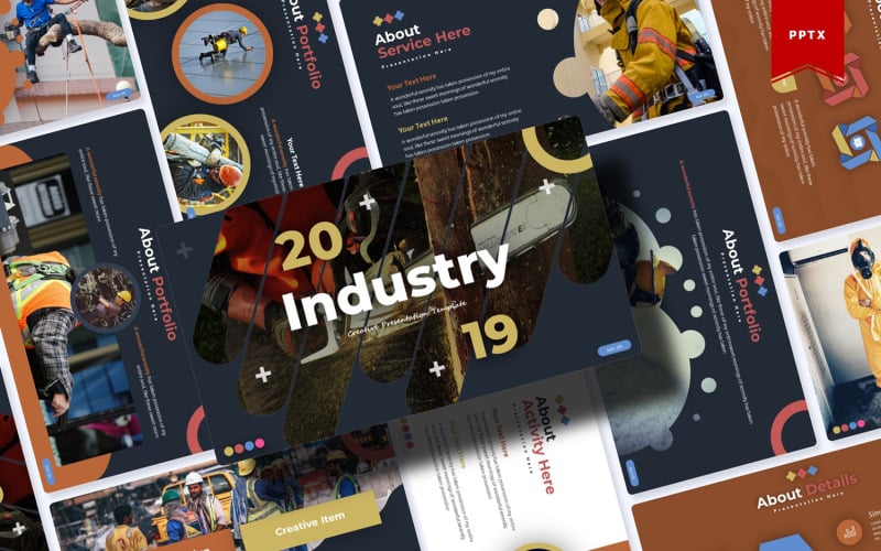 industry powerpoint template original