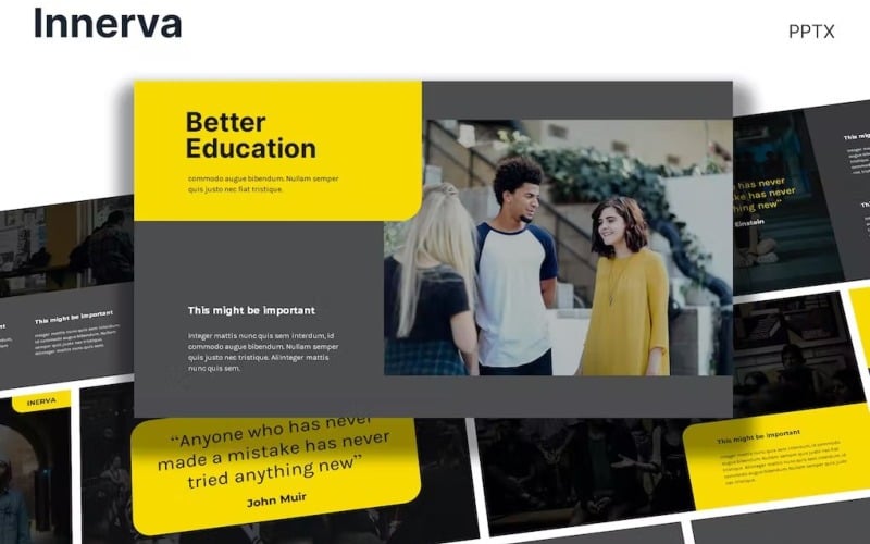 inerva tech amp university theme powerpoint original