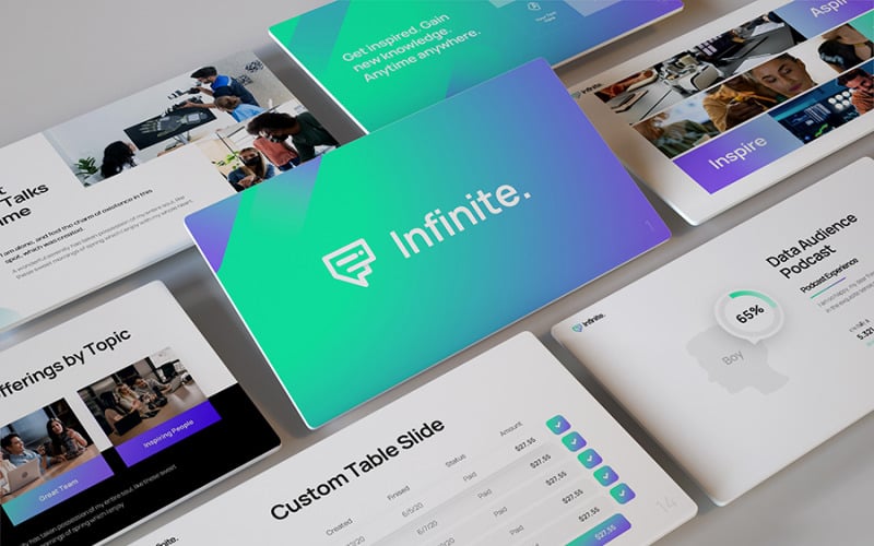 infinite business powerpoint template original