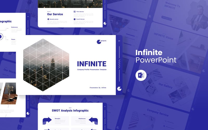 infinite company profile powerpoint template original