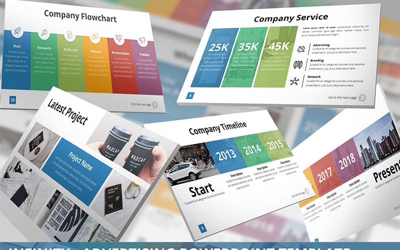 infinity advertising powerpoint template original