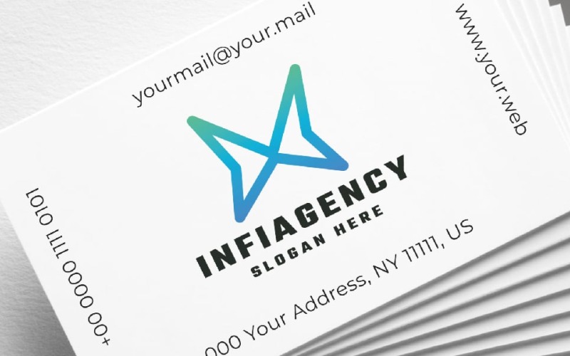 infinity agency logo template original