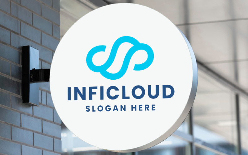 infinity cloud tech logo temp original