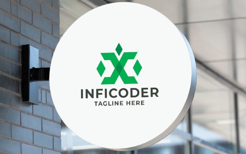 infinity coder pro logo template original