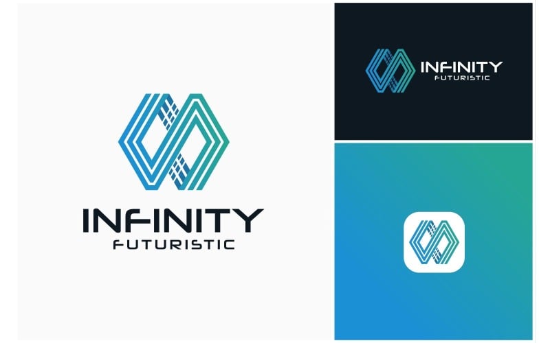 infinity geometric technology logo original